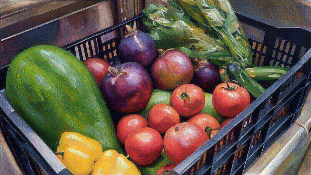 地元の野菜のイラスト