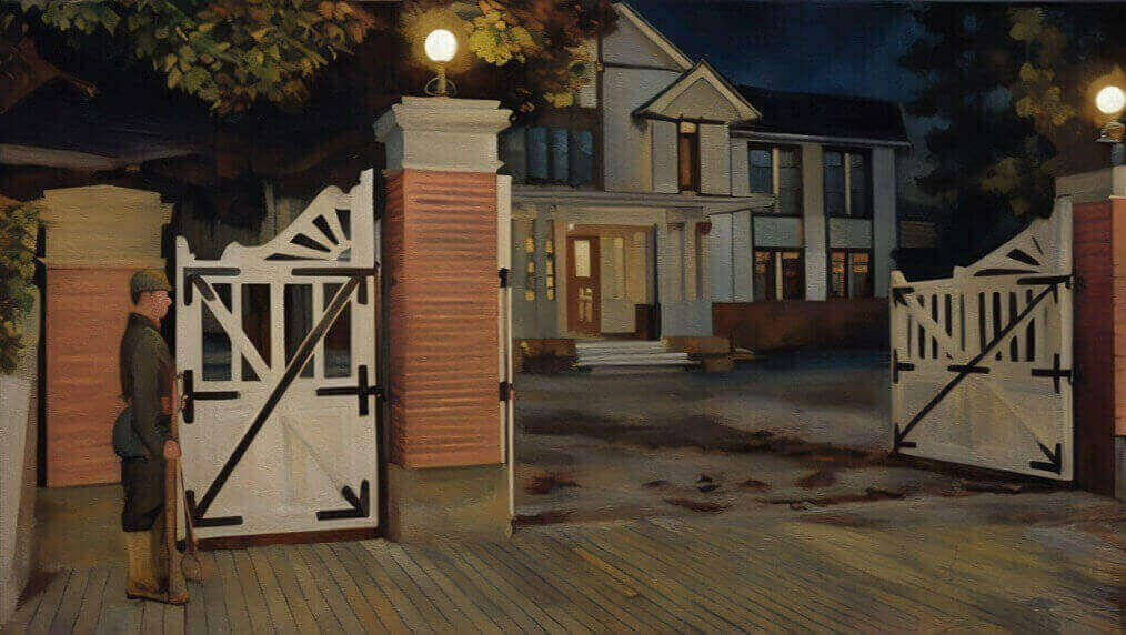 福岡小倉連隊の建物のイラスト