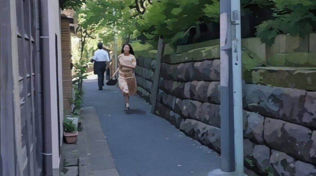 アンパンマンが掲載された雑誌をもって走るのぶ