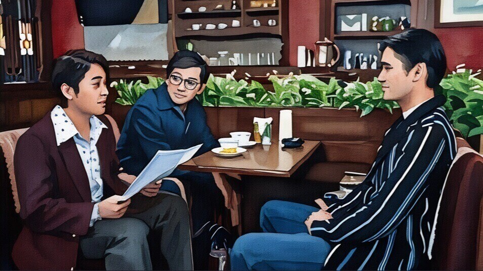 嵩の詩を読んで元気が出たいせたくやのイラスト