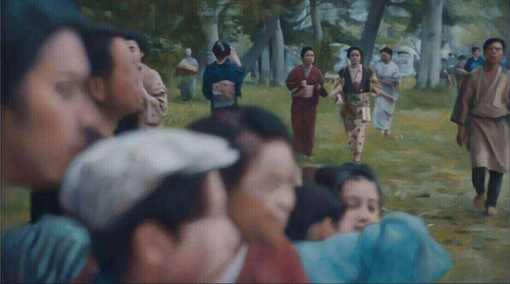 源氏浜のシーン