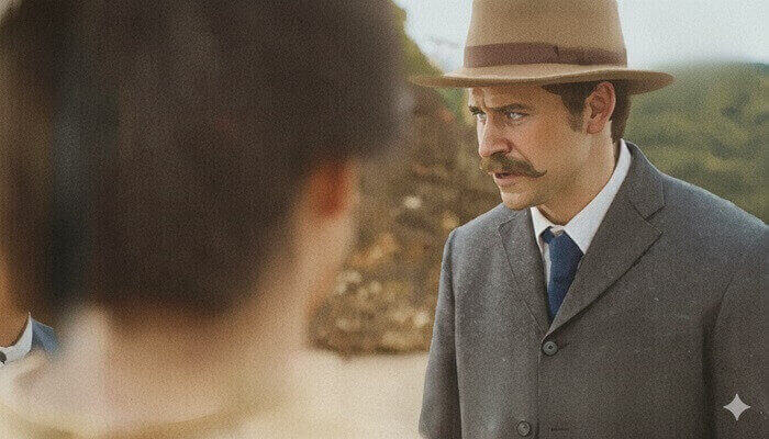 ダイジ、ハナシ、アリマスというヘブンのイラスト