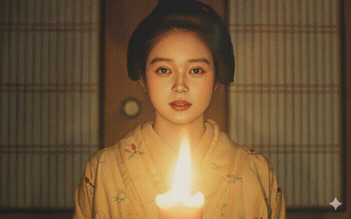 鳥取の布団を語りだすトキのイラスト