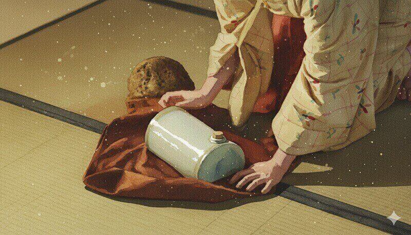 湯たんぽのイラスト