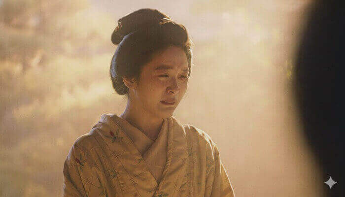 おタエに『ママサン』というおトキのイラスト