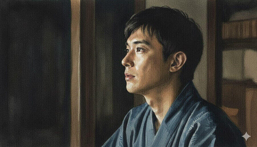 錦織のイラスト