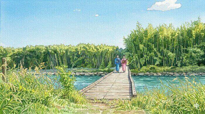 小目沼橋(こめぬまばし)のイラスト
