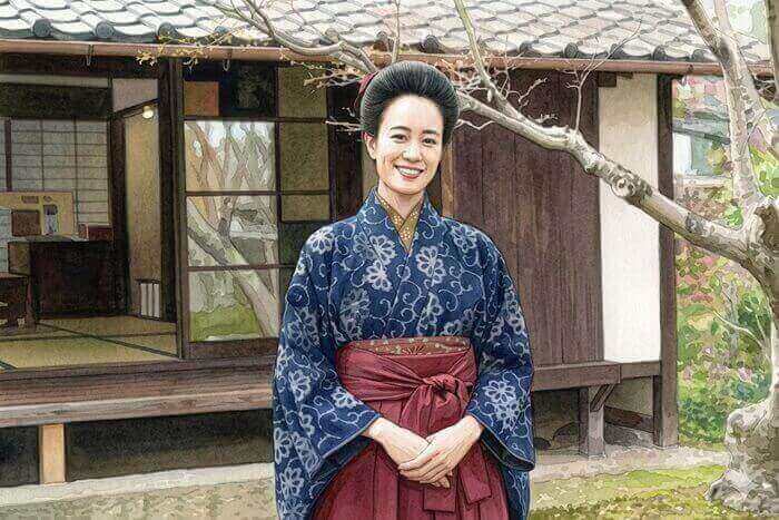 岩国市ロケ報告会記事に掲載された写真のイラスト