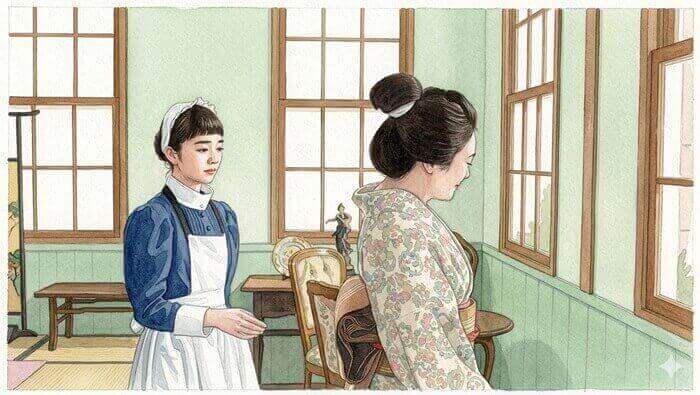 千佳子によりそう、りんのイラスト